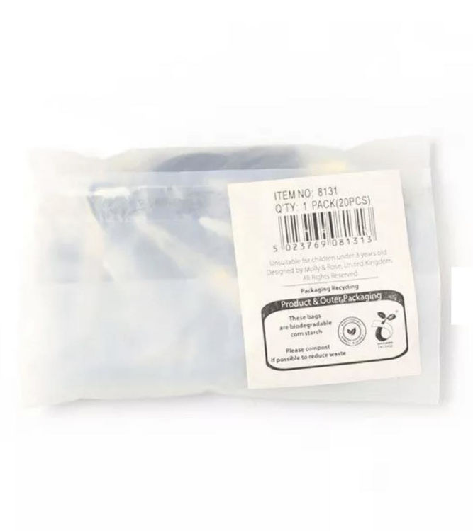 Picture of 8131 / 1313 20 NO BEND HAIR CLIPS IN A BIODREGRADABLE BAG